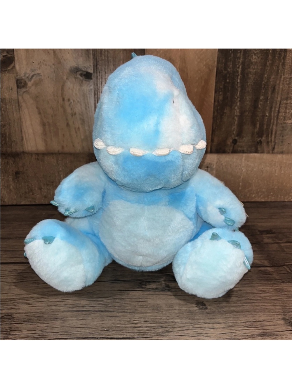FAO SCHWARZ Glow-Brights Blue Plush Dinosaur Plush Baby Decor Toy NWT - Picture 5 of 7